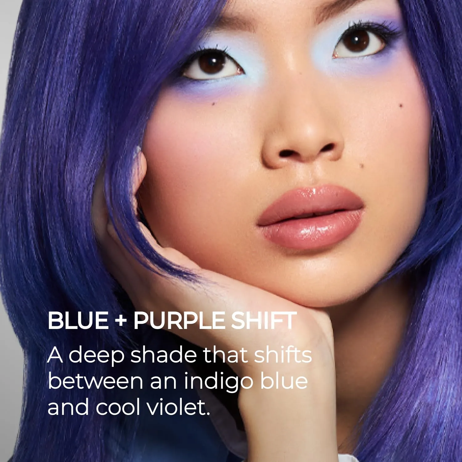 XMONDO Color Blue   Purple Shade Shift Color Depositing Mask & Semi-Permanent Hair Dye | Infused with Bond Boosters & Hyaluronic Acid to Nourish, Revitalize & Repair, Vegan Formula, 8 Fl Oz 1-Pack