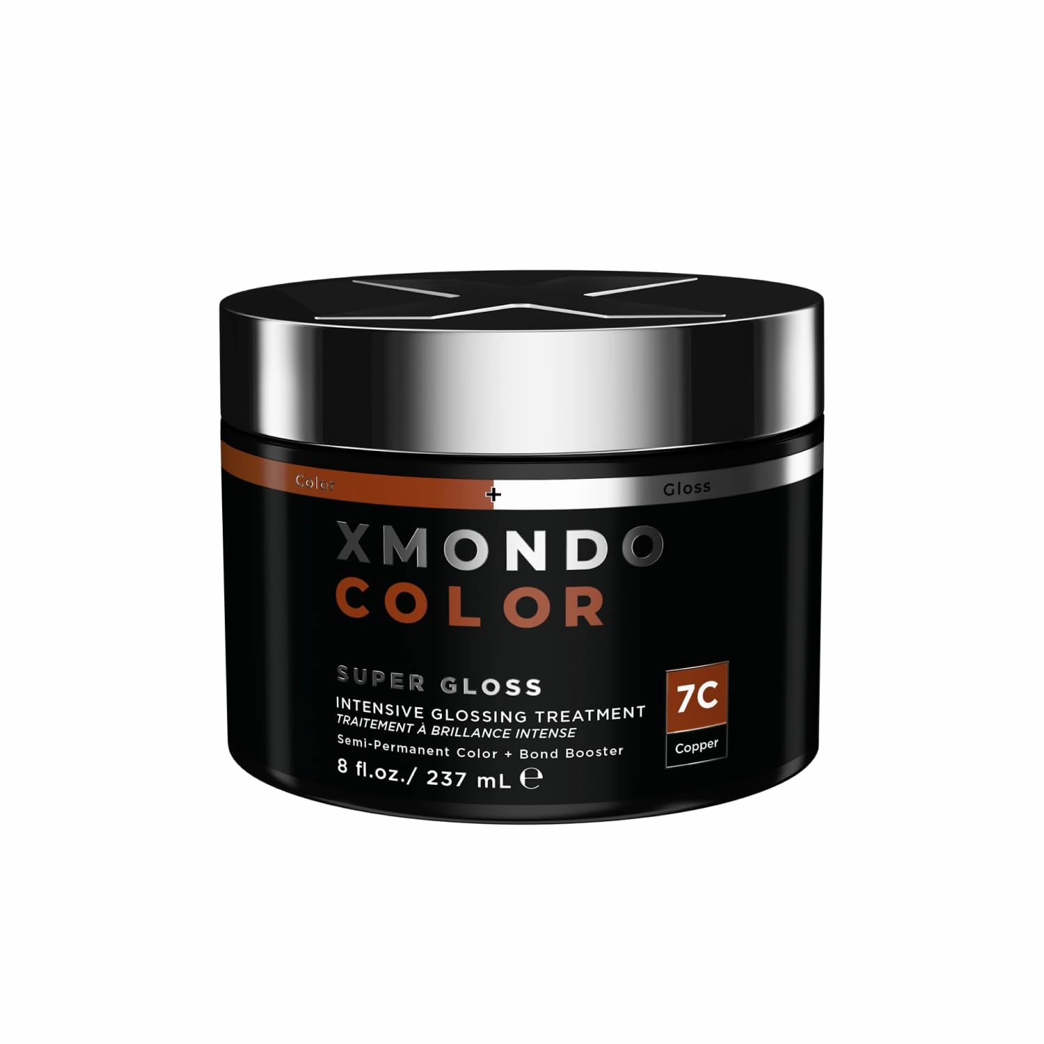XMONDO Color Copper Color Depositing Mask & Semi-Permanent Hair Dye Super Gloss Infused with Bond Boosters for Nourishment, Revitalize & Repair, Vegan Formula, 8 Fl Oz