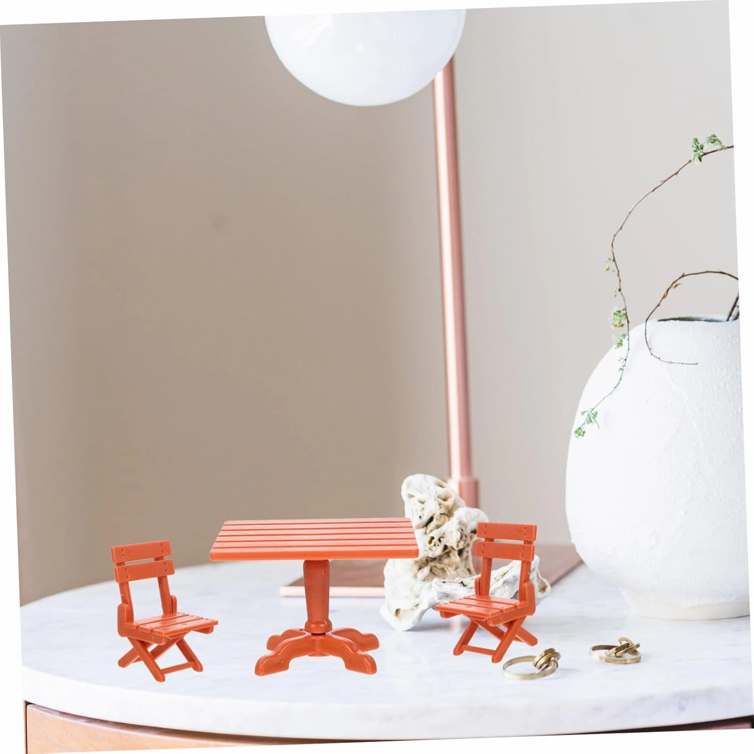 Yardwe 4 Sets Girl Doll House Kit Doll House Accessories Mini Kitchen Utensils Miniature Furniture Reusable
