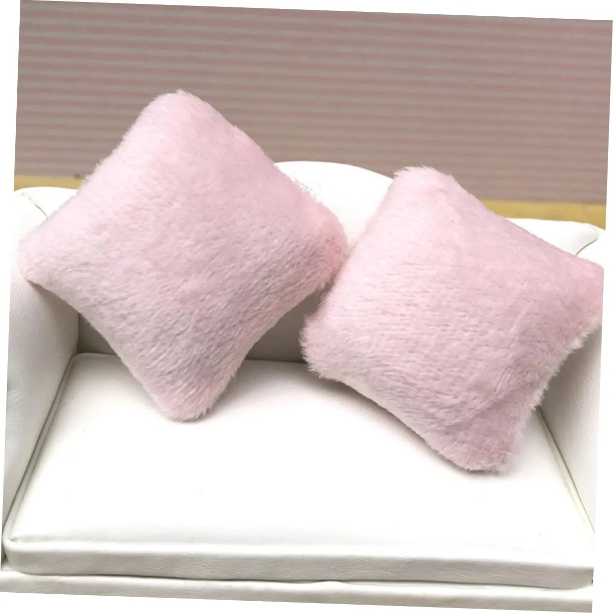 YARNOW 5sets 6pcs Mini Couch Pillow Realistic Decorative Throw Pillows for Dollhouse Sofa Soft Cloth Miniature Cushions for Desktop Display DIY Crafts 6pcs*5