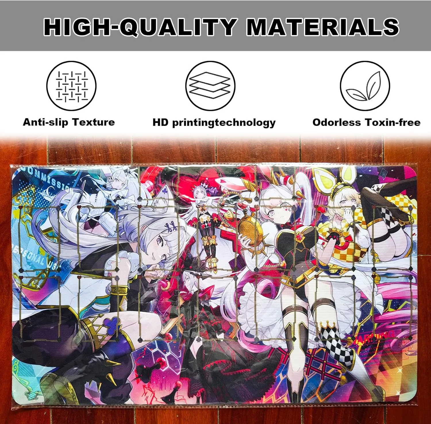 ygo Maliss playmat Card Rubber Mat Duel Gaming Competition Pad Card Binder Deck 23.6x13.7in