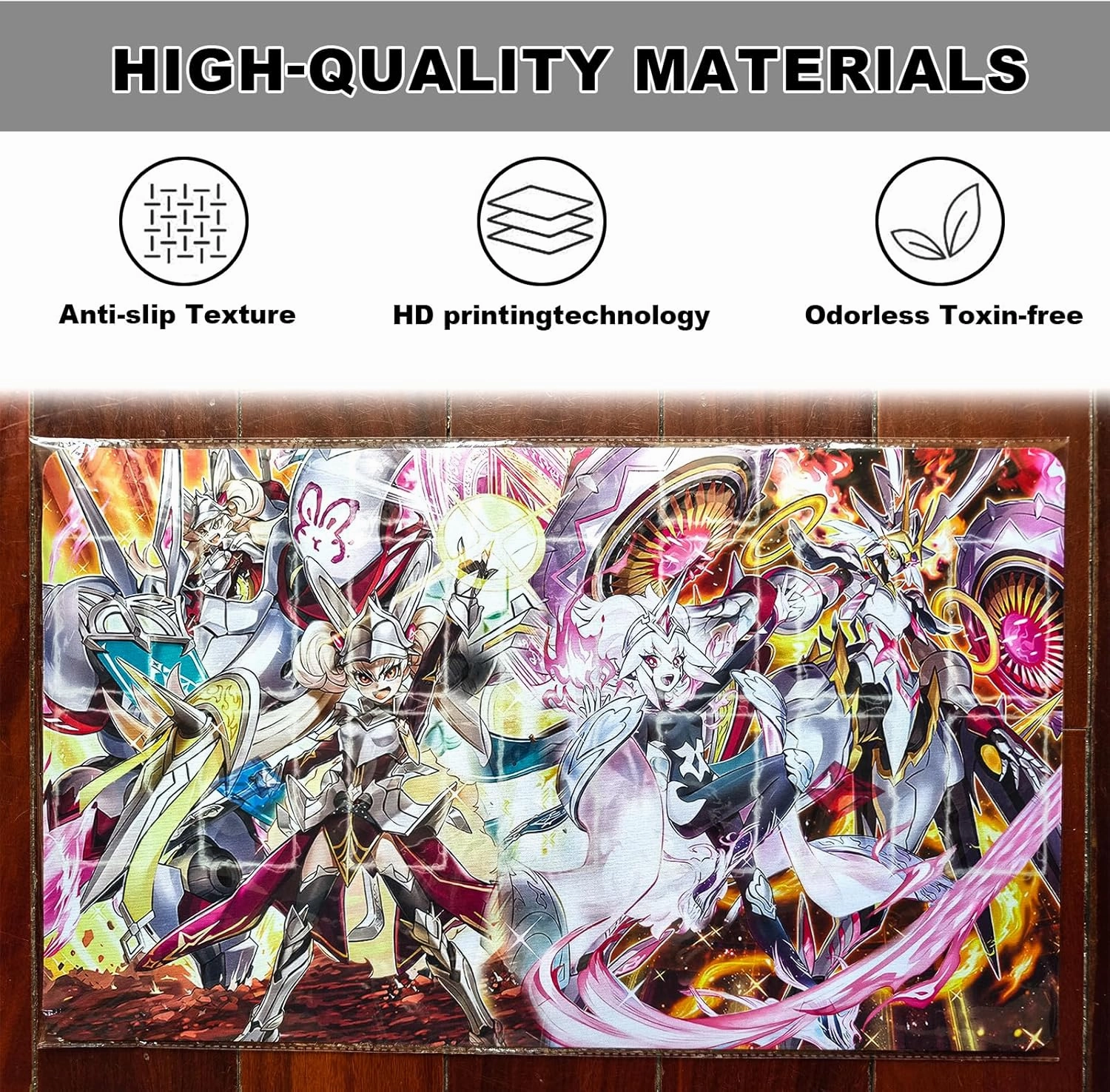ygo Centurion playmat Card Rubber Mat Duel Gaming Competition Pad Card Binder Deck 23.6x13.7in (Zones)