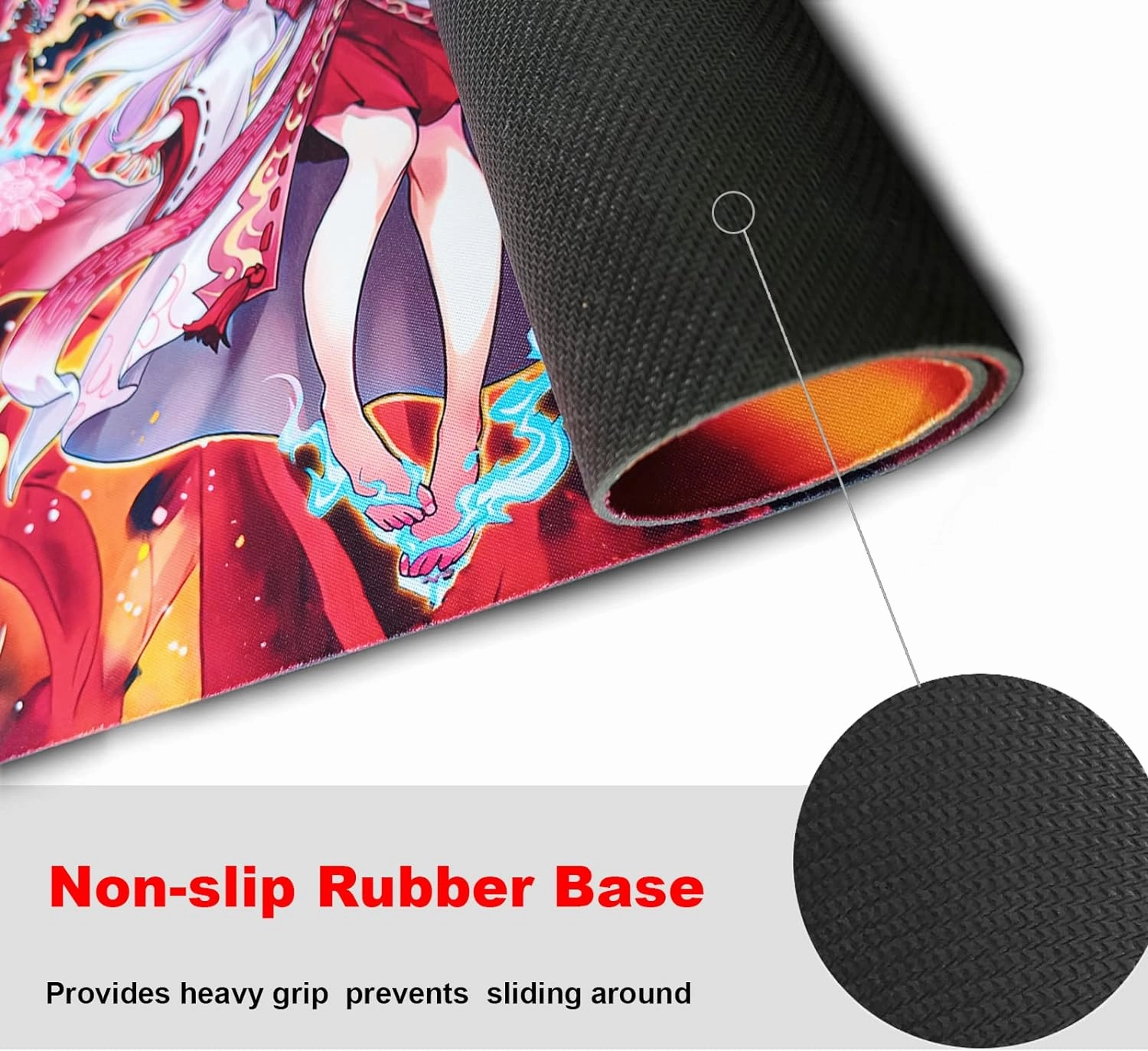 Ygo Playmat - Card Rubber Mat Duel Mat Gaming Competition Pad - Card Binder Deck - 23.6x13.7in (Zones)