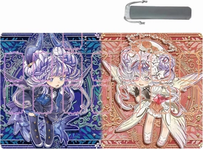 Ygo Playmat - Card Rubber Mat Duel Mat Gaming Competition Pad - Card Binder Deck - 23.6x13.7in (Zones)