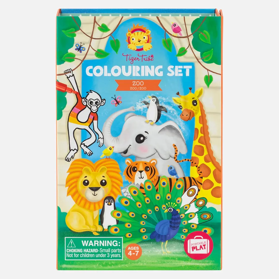 Zoo Animals Colouring Set | Tiger Tribe